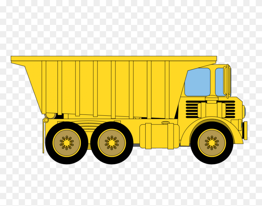 800x618 Free Clipart - Free Dump Truck Clipart