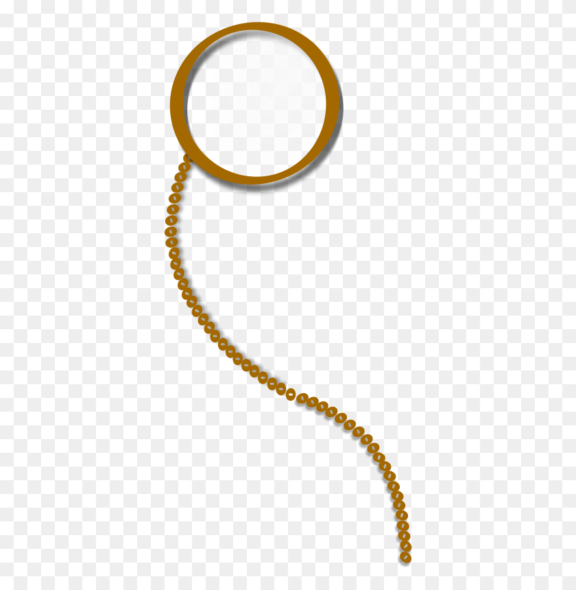 366x800 Free Clipart - Gold Necklace Clipart