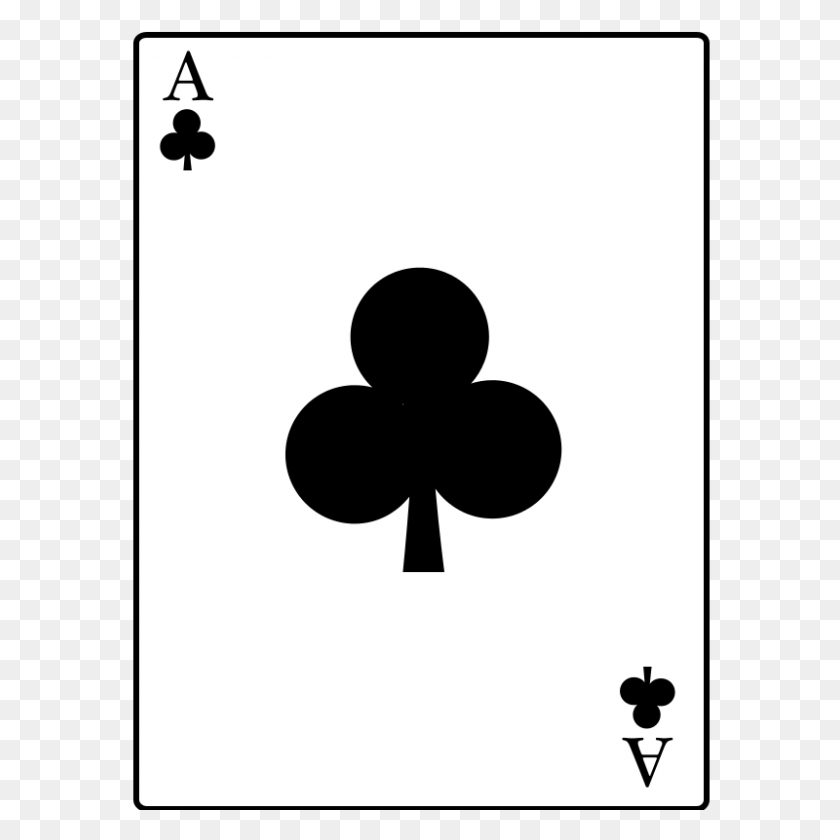 800x800 Free Clipart Ace Of Clubs Casino - Ace Clipart