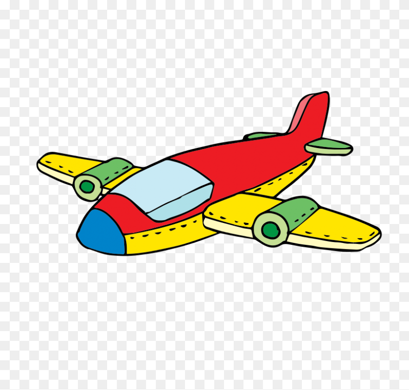 800x760 Free Clipart Airplane - Propeller Plane Clipart