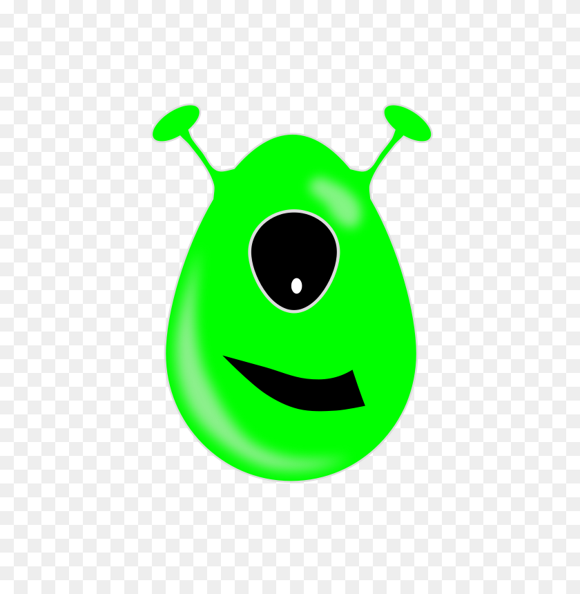 566x800 Бесплатный Клипарт Alien Egg Artbejo - Green Egg Clipart