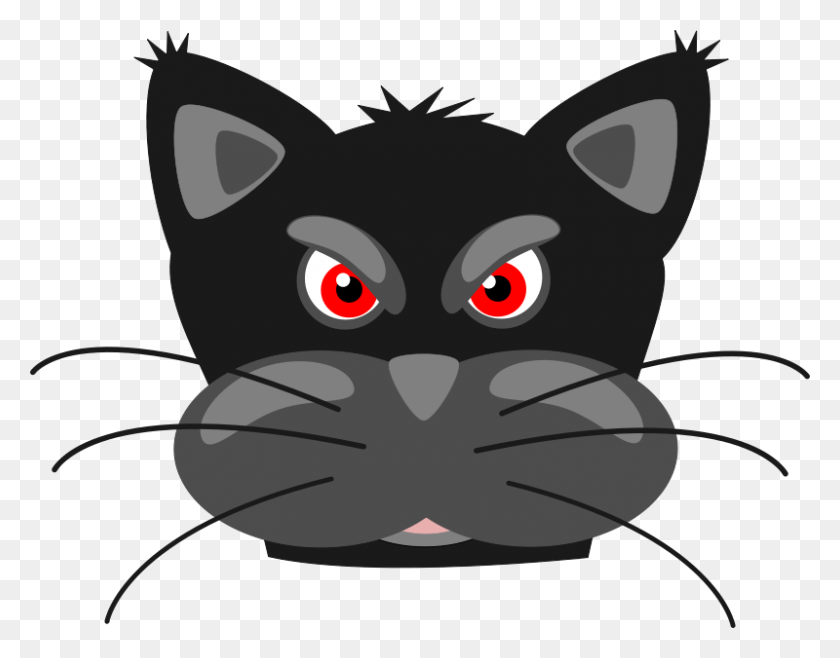 800x614 Free Clipart Angry Black Panther Peterm - Panther Head Clipart