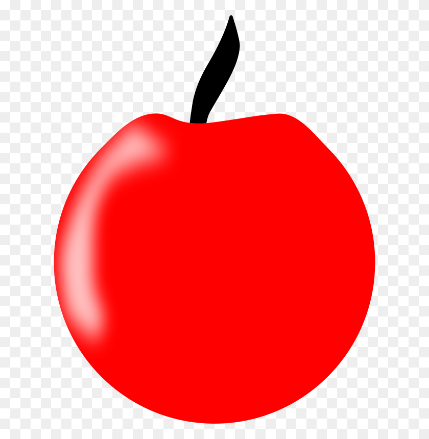 632x800 Free Clipart Another Apple Birdle - Knob Clipart