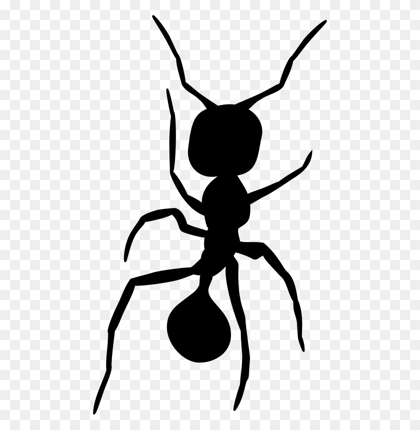 468x800 Free Clipart Ant Silhouette Tulvur - Free Ant Clipart