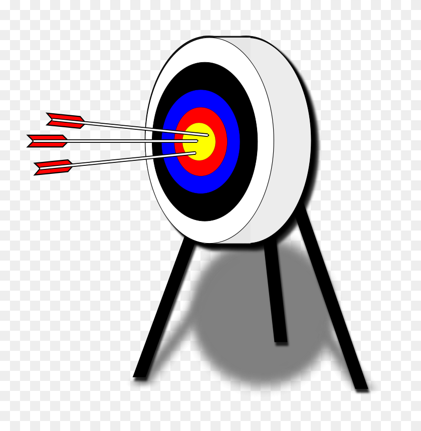 735x800 Free Clipart Archery Target Algotruneman - Reliable Clipart