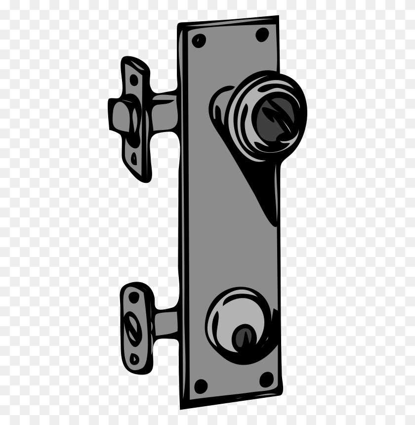 404x800 Free Clipart Architetto - Door Lock Clipart