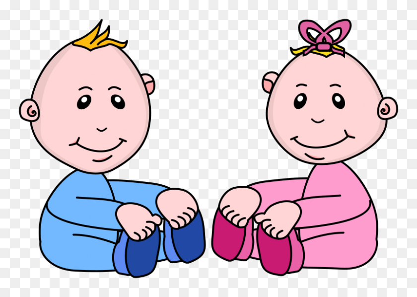 800x552 Free Clipart Baby Boy And Girl - Free Baby Boy Clipart Images