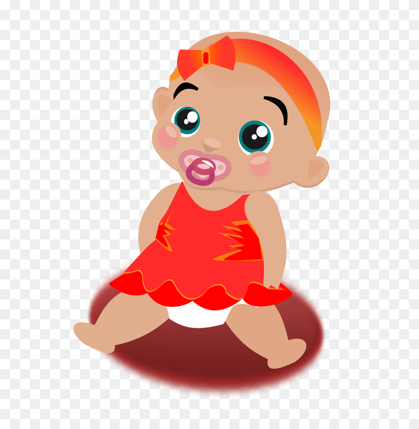 629x800 Free Clipart Baby Girl Gurica - Baby Girl Clip Art Free
