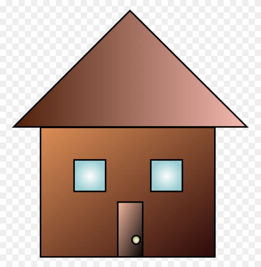 764x800 Free Clipart Basic House - Simple House Clipart
