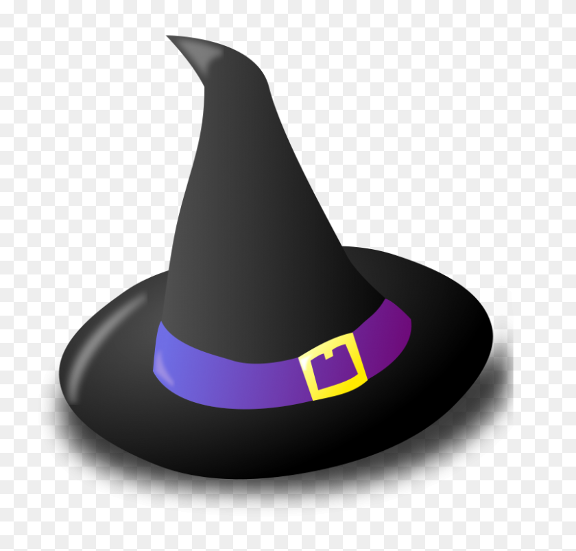 800x763 Free Clipart Black Witch Hat - Witch Hat Clipart Black And White