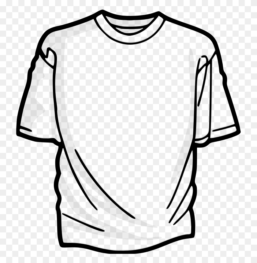 734x800 Free Clipart Blank T Shirt Arnelsx - Camiseta En Blanco Clipart