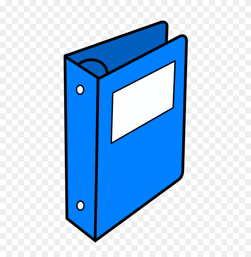 475x800 Free Clipart Blue Binder Witcombem - Manual De Instrucciones Clipart