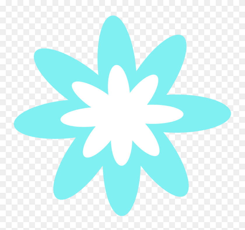 800x746 Бесплатный Клипарт Blue Burst Flower Scout - Clipart Burst