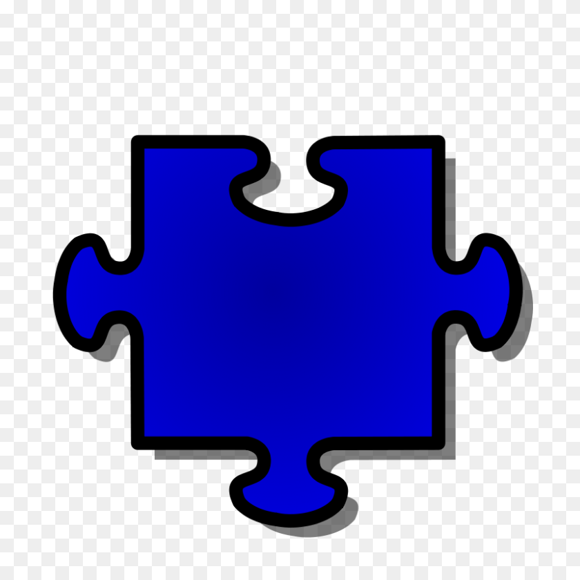 800x800 Free Clipart Blue Jigsaw Piece Nicubunu - Operation Clipart