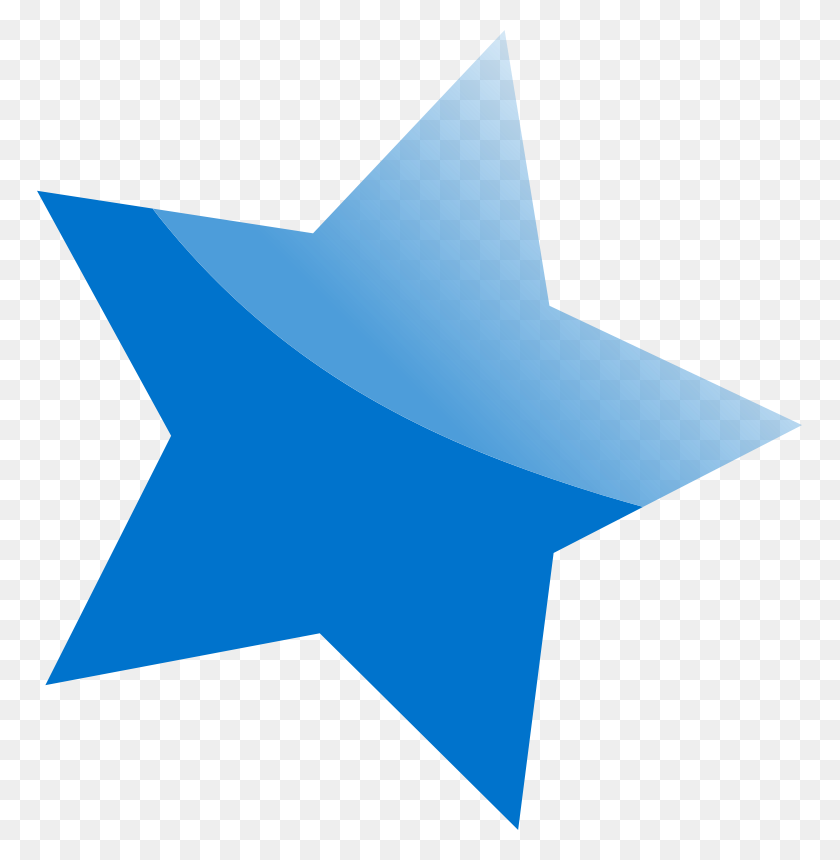 765x800 Free Clipart Blue Star Natanteam - Estrella Clipart
