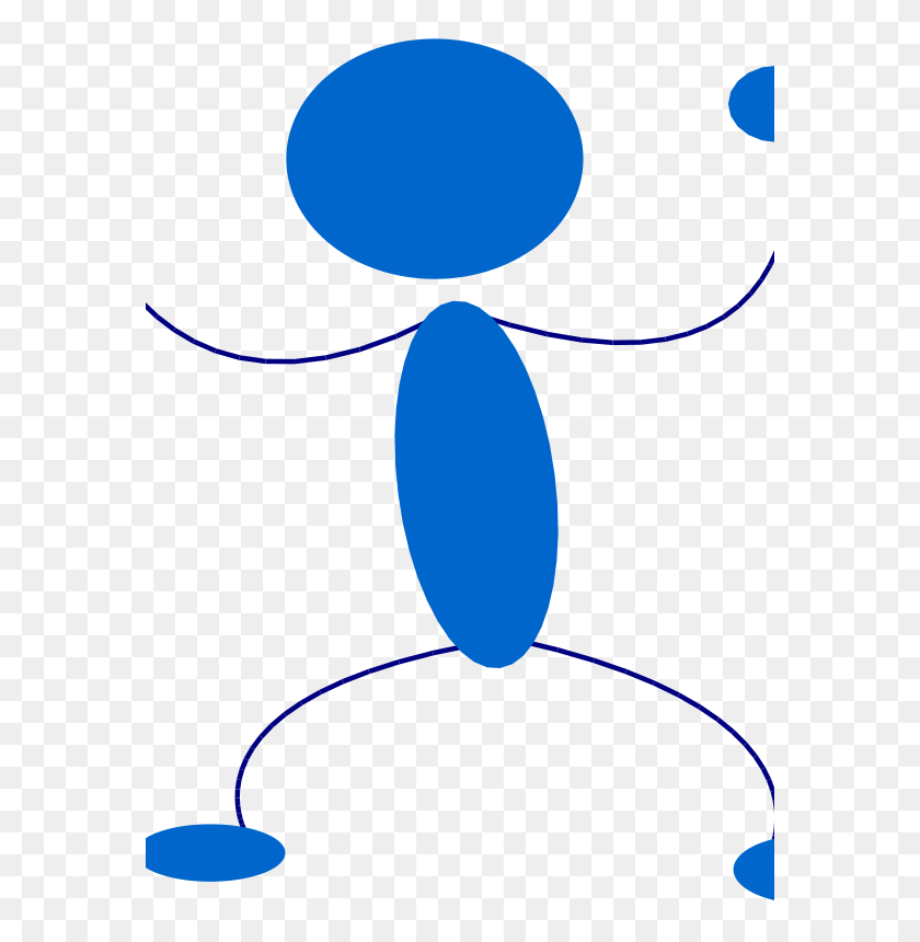 574x800 Free Clipart Blueman Anonymous - Blue Man Clipart