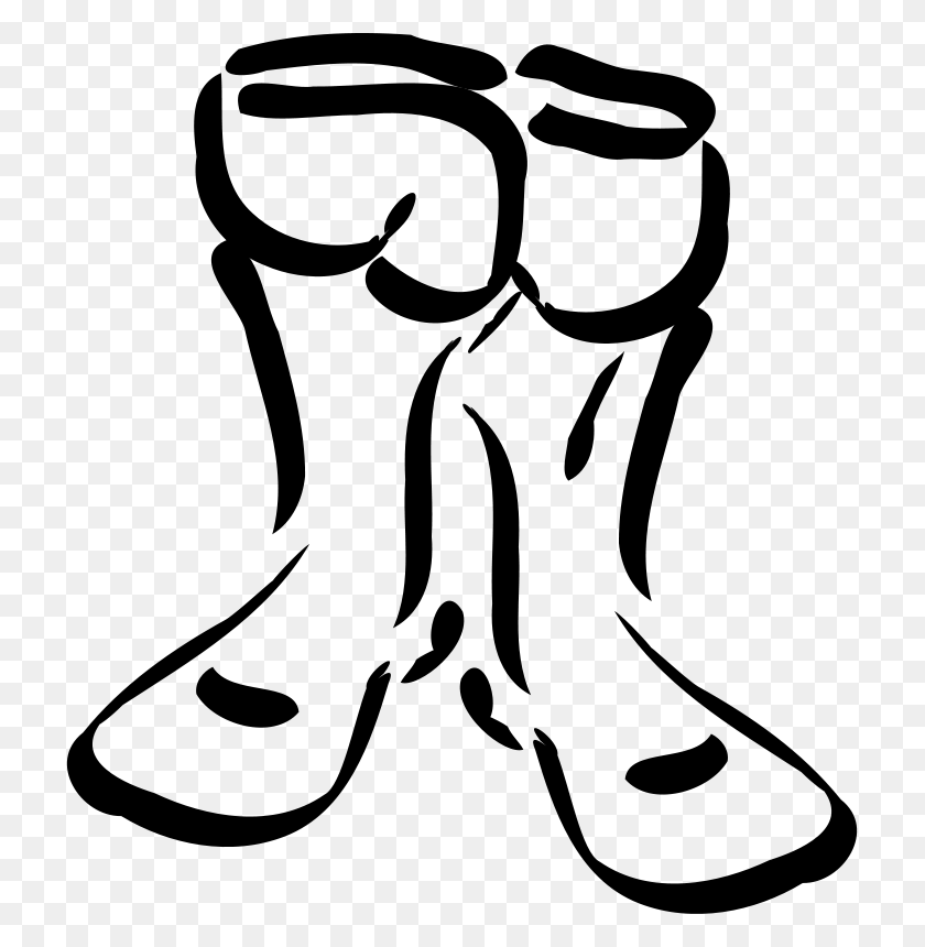 719x800 Free Clipart Boots Melwe - Boots Clipart Blanco Y Negro