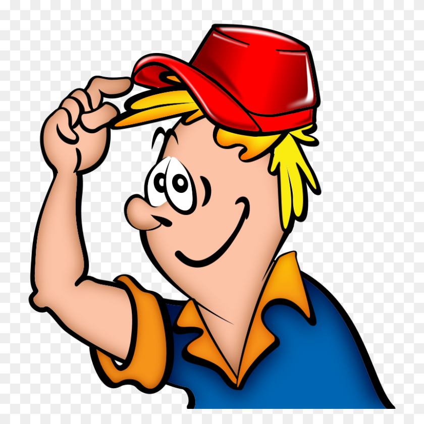 800x800 Free Clipart Boy In Red Cap Pitr - Red Hat Clip Art