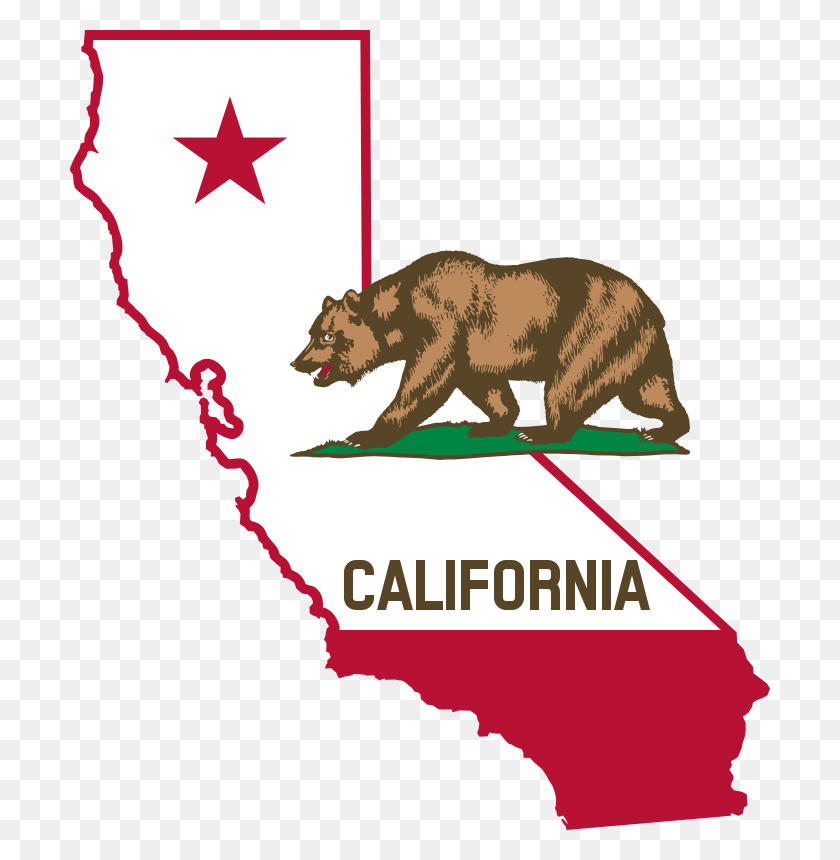 700x800 Imágenes Prediseñadas Gratis De California - Bandera De California Clipart