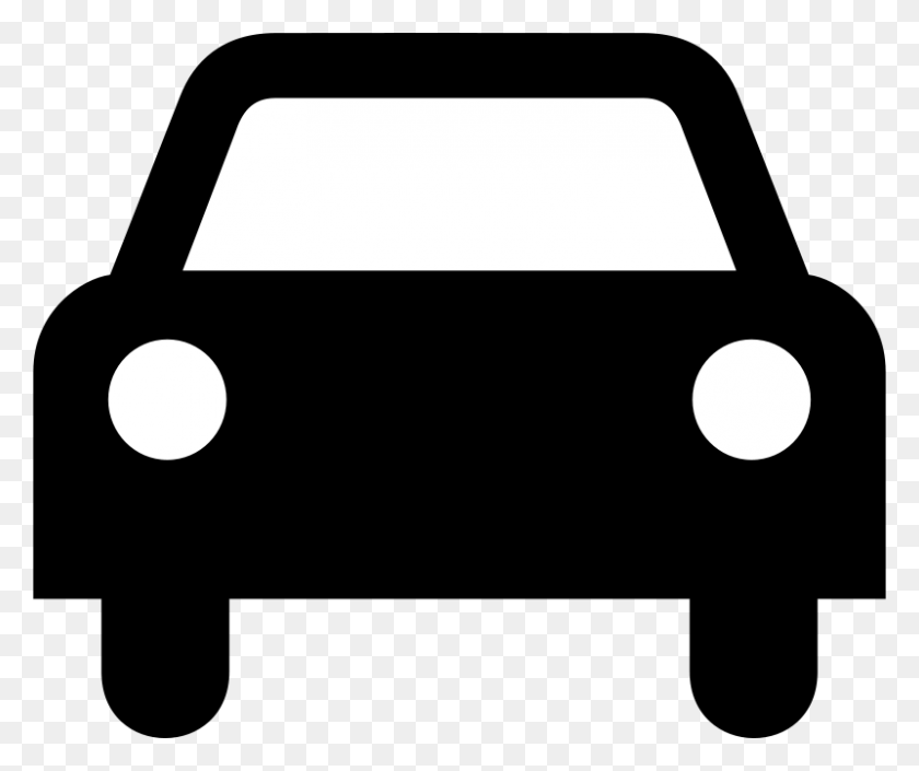 800x662 Free Clipart Car Icon Tagawa - Front Of Car Clipart