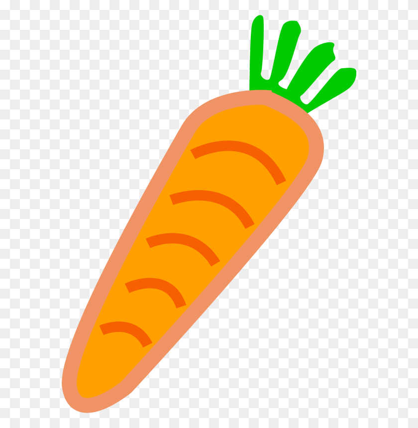 592x800 Бесплатный Клипарт Морковный Апельсин С Зелеными Листьями Palomaironique - Апельсиновый Клипарт