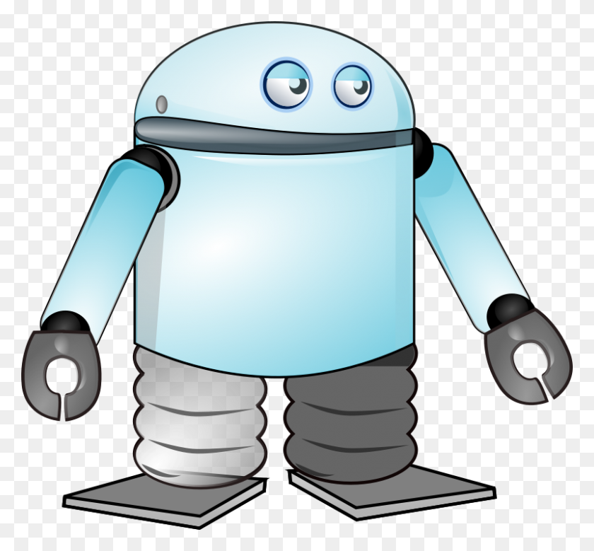 800x738 Free Clipart Cartoon Robot Wildchief - Robot Clipart Free