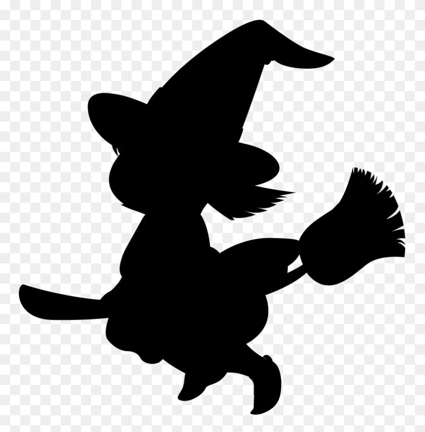 786x800 Free Clipart Cartoon Witch Silhouette Clipartstockphoto - Witch Silhouette Clip Art