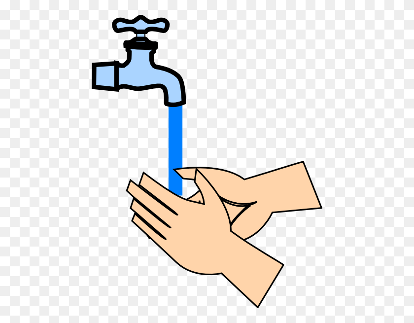468x595 Free Clipart Cartoons On Hand Hygiene - Kids Cleaning Clipart