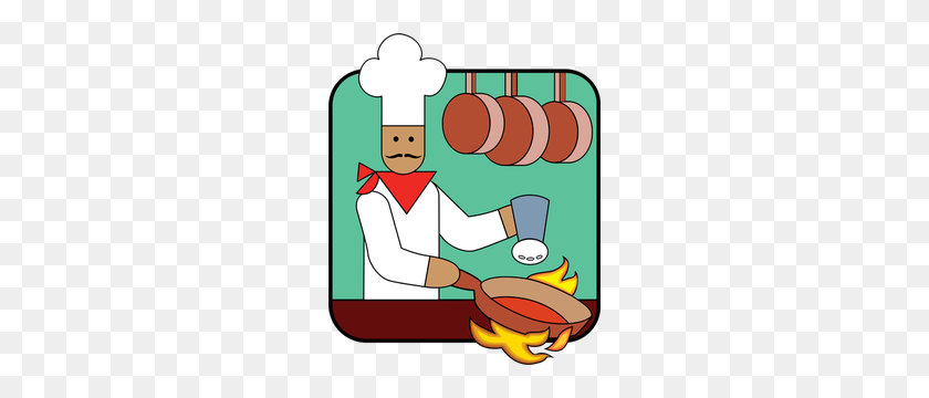 246x300 Free Clipart Chef Cooking - Cooking Ingredients Clipart