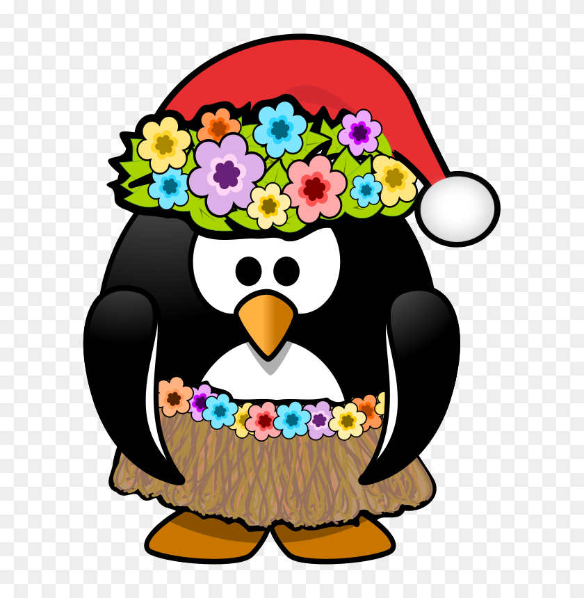 636x800 Free Clipart Christmas In July Penguin Kamc - Christmas In July Clipart