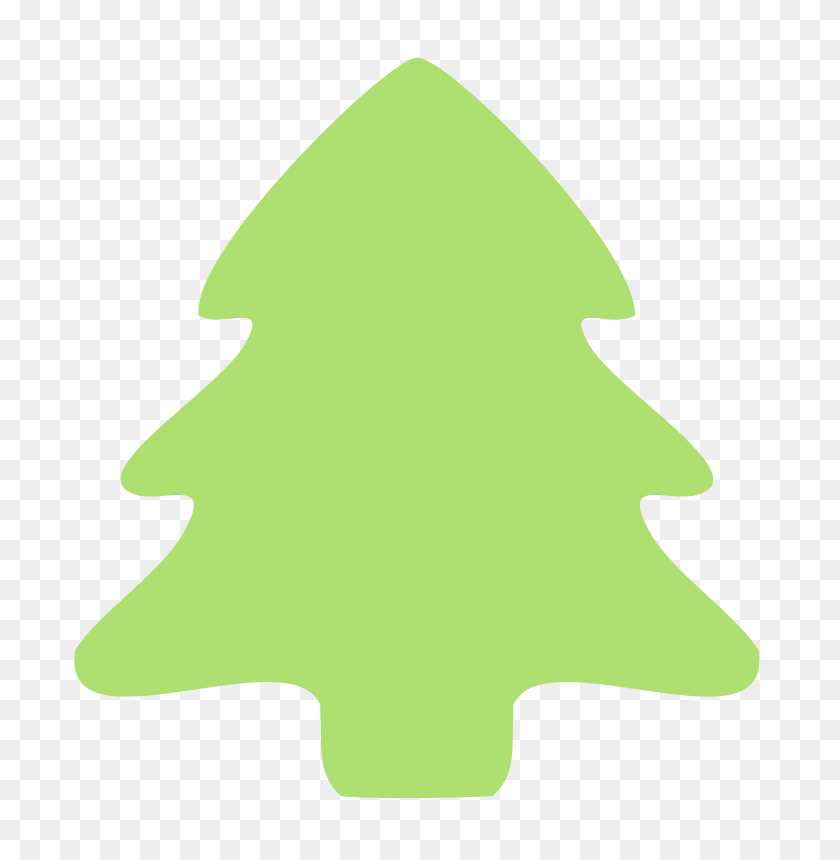 741x800 Free Clipart Christmas Tree Icon Molumen - Free Pine Tree Clip Art