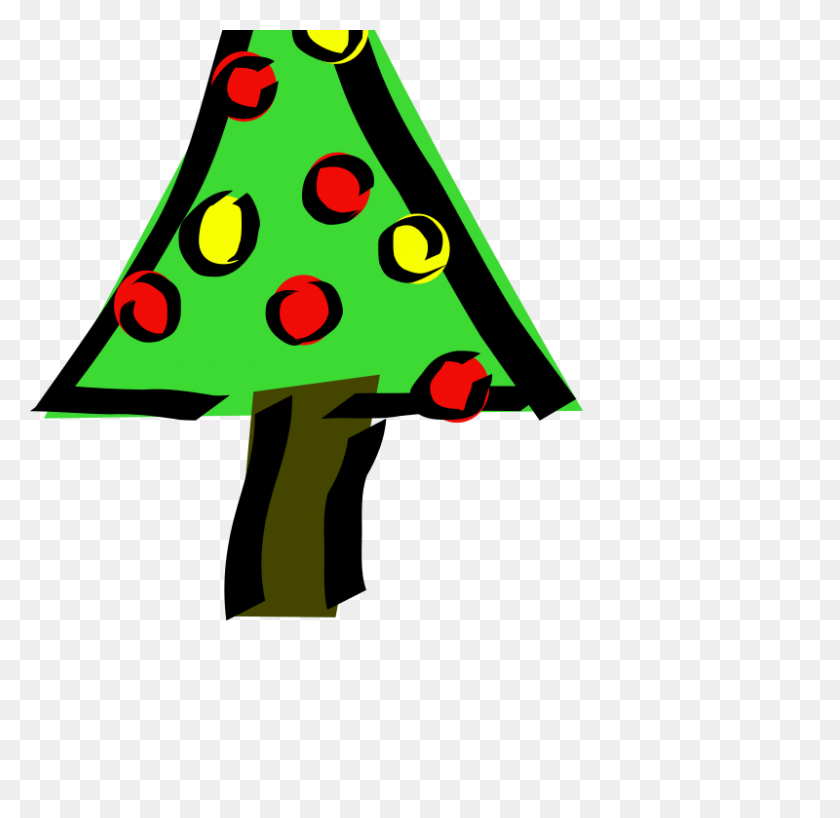 800x778 Free Clipart Christmas Tree Mcol - Corsage Clipart