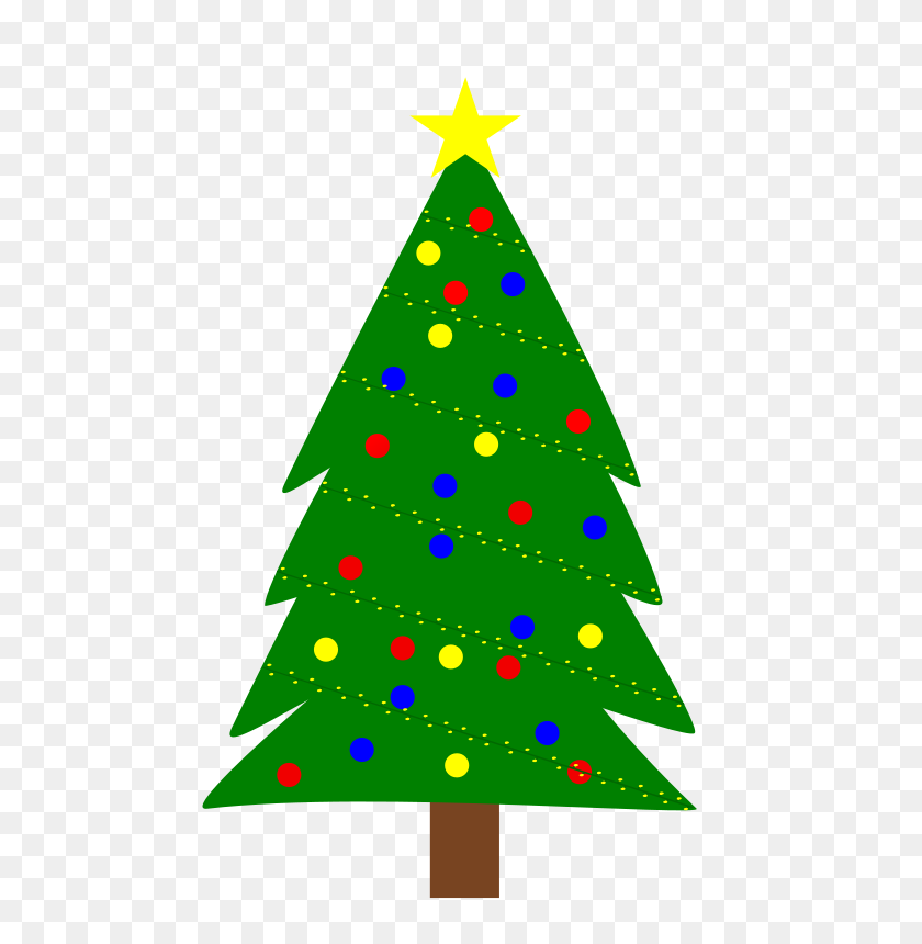 566x800 Free Clipart Christmas Tree Mtdewbunny - Imágenes Prediseñadas De Árbol De Navidad Gratis