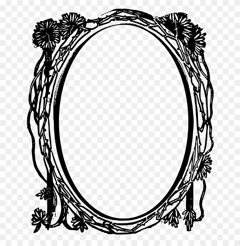 656x800 Free Clipart Circle Frame Flowers - Circle Frame Clipart