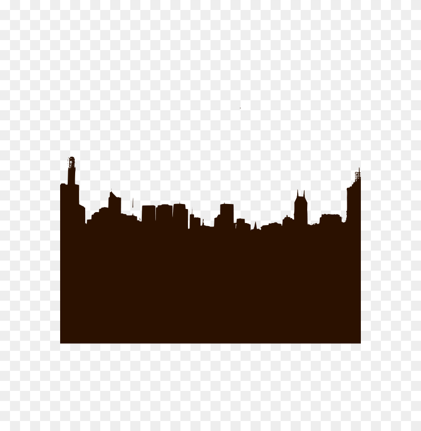 600x800 Free Clipart City Skyline Rgesthuizen - Silueta De La Ciudad Png