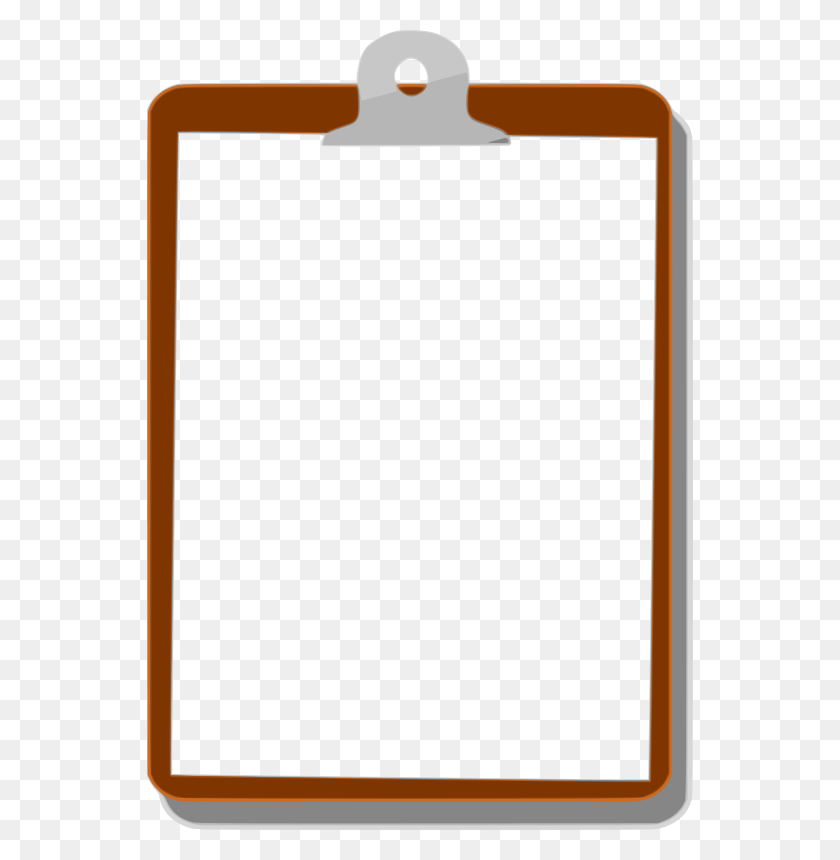 546x800 Free Clipart Clipboard Background - Clipboard Clipart