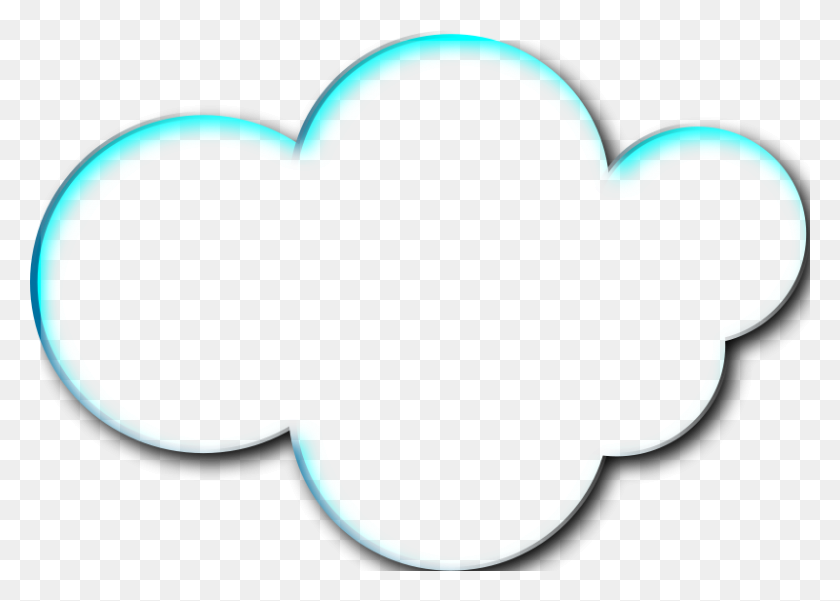 800x555 Free Clipart Cloud - Transparent Cloud Clipart