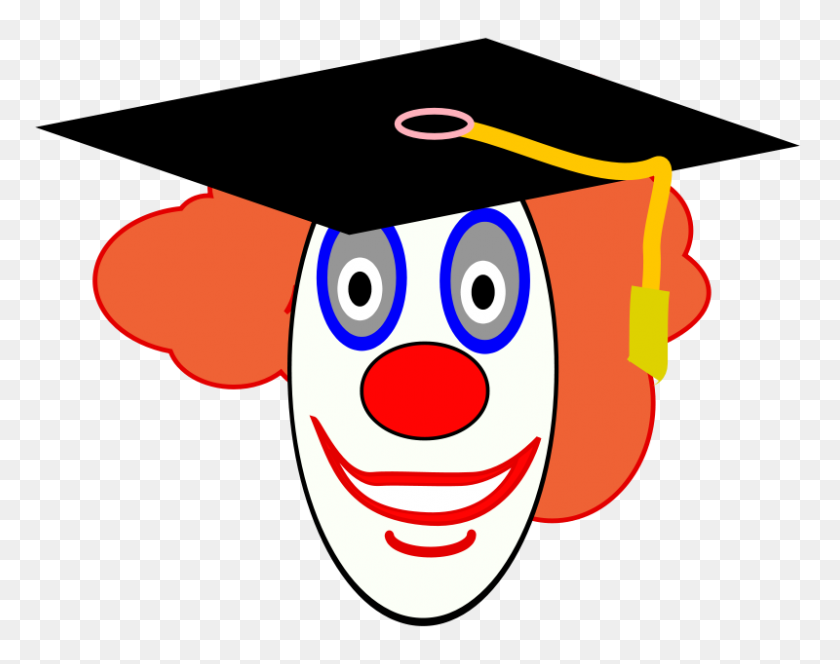 800x620 Free Clipart Clown School Graduate Fundraw Dot Com - Clown Clipart Free
