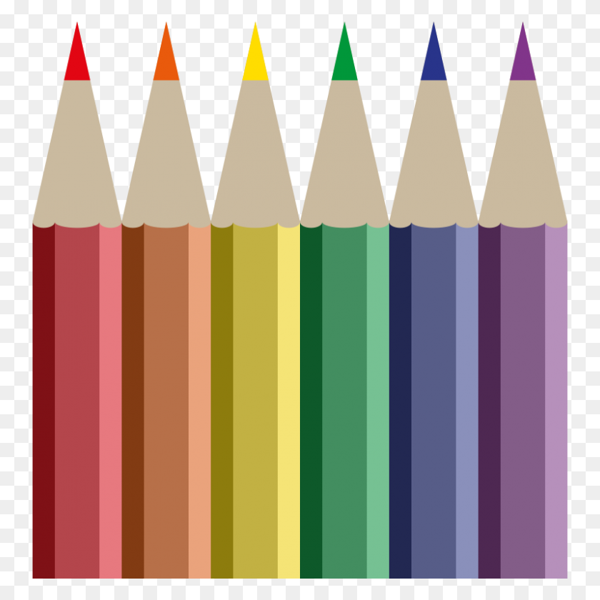 800x800 Free Clipart Coloured Pencils Rewarriner - Free Crayon Clipart