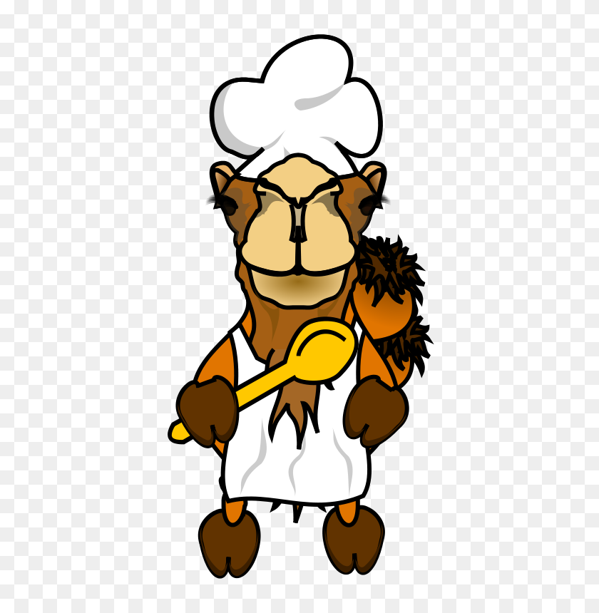 406x800 Free Clipart Comic Camel - Free Chef Clipart
