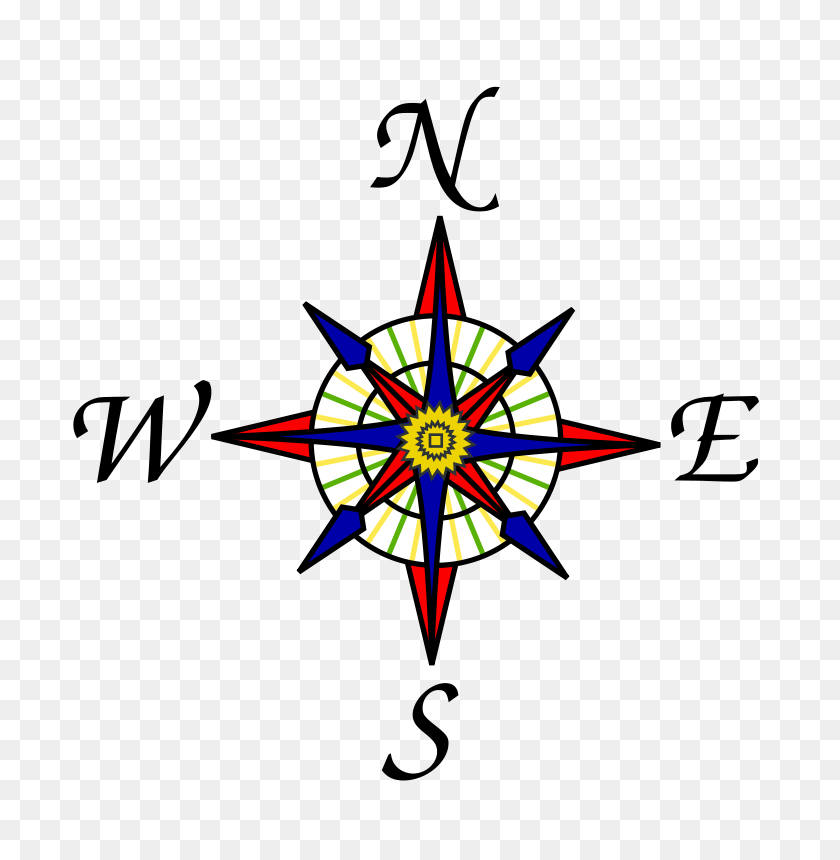 752x800 Freedo Clipart Compass Rose Freedo - Compass Rose Clipart