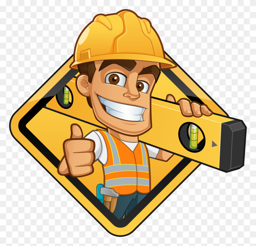 1024x983 Free Clipart Construction Worker - Construction Worker Clipart