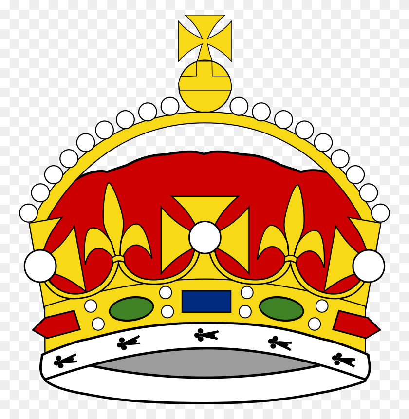 762x800 Free Clipart Crown Of George Prince Of Wales Liftarn - Prince Crown Clipart