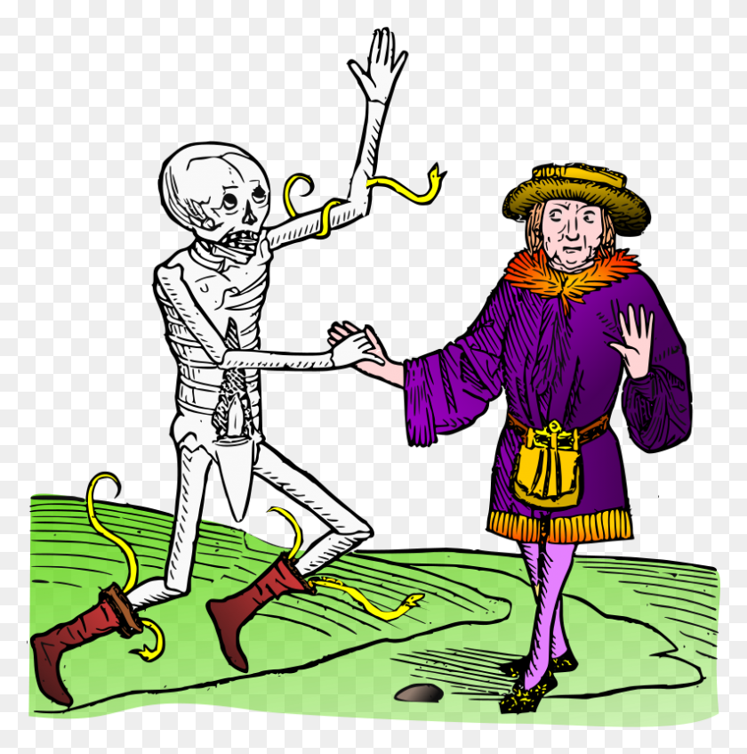 792x800 Free Clipart Dance Macabre Amilo - Free Clip Art Happy Dance