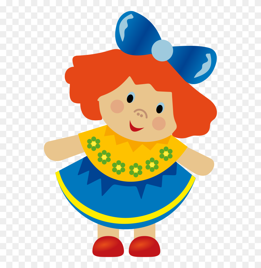 568x800 Free Clipart Doll - American Girl Doll Clipart