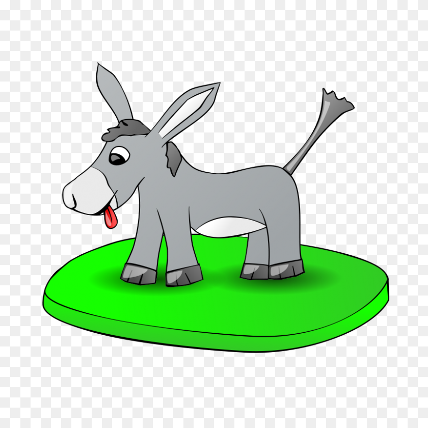 800x800 Free Clipart Donkey On A Plate Nicubunu - Plate Clipart