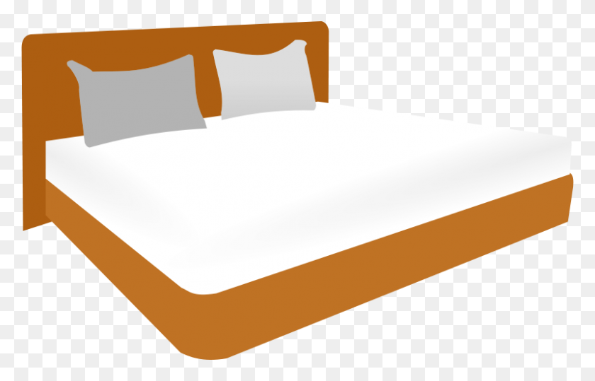 800x492 Free Clipart Double Bed Wakro - Cama Clipart Gratis