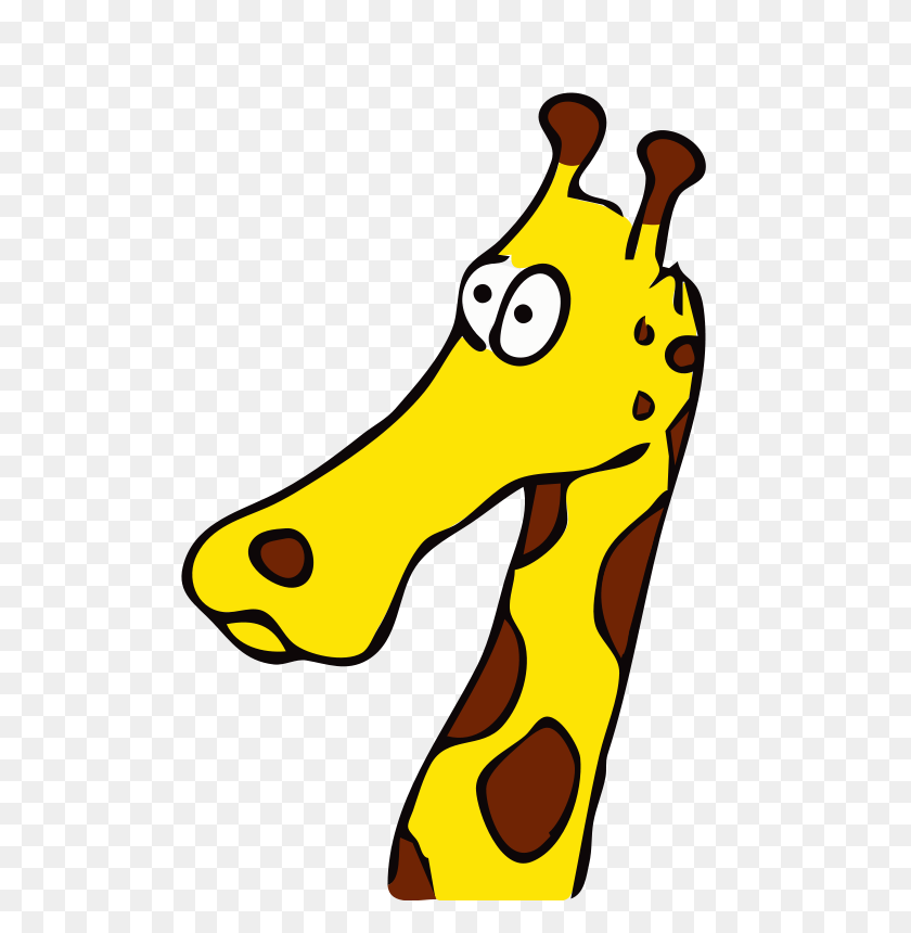 566x800 Free Clipart Drawn Giraffe Frankes - Giraffe Clip Art Free