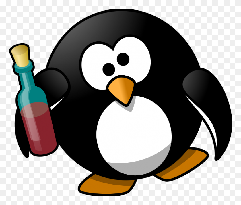 800x670 Free Clipart Drunk Penguin Moini - Drunk Clipart