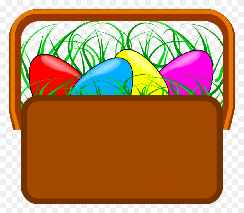 800x694 Free Clipart Easter Basket Clipart Jesseakc - Near Clipart